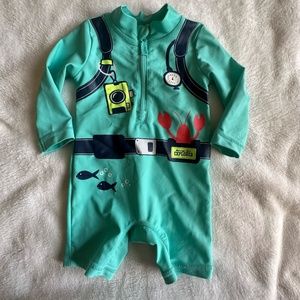 Carter's Swim Scuba Suit 1-piece Swimsuit Sz 6 Months
